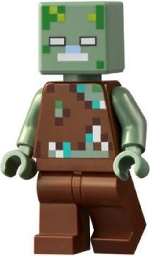 LEGO Minecraft Verdronken Zombie Minifiguur MIN088