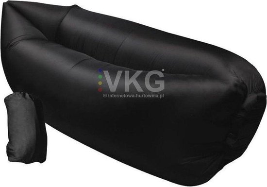 Air lounger - lucht lounger sofa matras ZWART