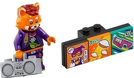 LEGO VIDIYO Bandmates Serie 1 - Rode Panda Danser Minifiguur 43101