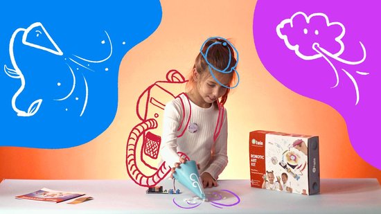 Twin Science | Robotic Art Kit | Compatibel met LEGO®? | STEM-leren Arduino-gebaseerd| Robotica | Codering | Programmeren | Veilig om te spelen | Makkelijk te bouwen