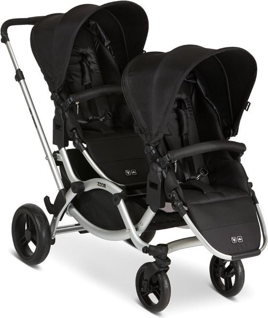 ABC DESIGN - Kinderwagen - Duowagen Zoom - Zwart - Aluminium