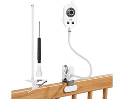 SnelShoppen - Flexibele Twist Clip Houder voor Babyfoon Camera Video Babymonitor 2,4 GHz - Geen Boren Vereist - Ideaal voor Thuis, Reis, Kinderen en M